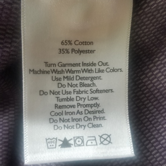 Eddie Bauer Polo. Blue Gray Short Sleeve Collared Tee. Size L. - Picture 5 of 5